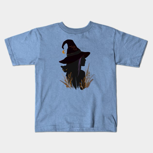 Samhain Summers End Celtic Harvest Festival Kids T-Shirt by LittleBunnySunshine